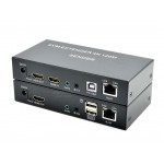 4K HDMI  KVM Network Extender 120M รองรับ Infrared