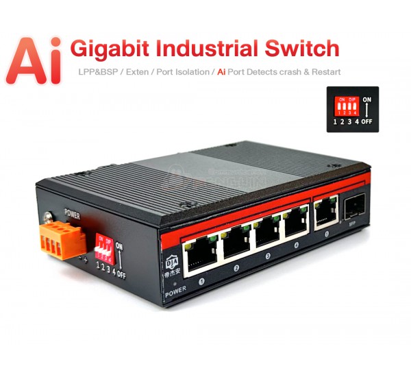 Gigabit Industrial Ai Switch 6 Port (4GE+Uplink+SFP)