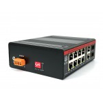 Full Gigabit Industrial Ai POE Switch 12 Port (8 POE+2GE+2SFP) เครื่องเปล่า