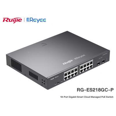 Reyee RG-ES218GC-P | Full Gigabit Smart Cloud Managed PoE Switch 18 Port