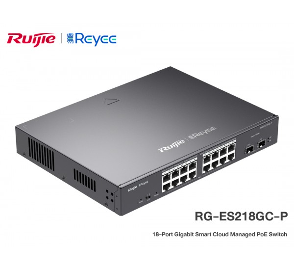Reyee RG-ES218GC-P | Full Gigabit Smart Cloud Managed PoE Switch 18 Port