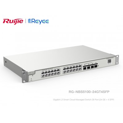 Reyee RG-NBS5100-24GT4SFP Gigabit L3 Smart Cloud Managed Switch 28 Port (24 GE + 4 SFP)