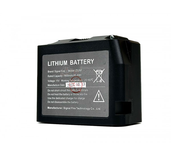 Lithium แบตเตอรี่ 7800mAh  สำหรับเครื่องสไปซ์ Signal Fire