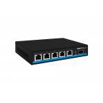 2.5G Hybrid POE Switch 5 Port + 10G SFP Uplink