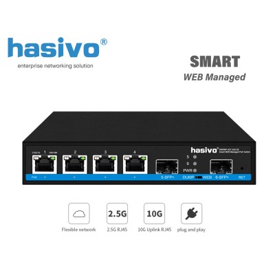 Smart WEB POE Switch 4 * 2.5G POE + 2 SFP 10G Uplink