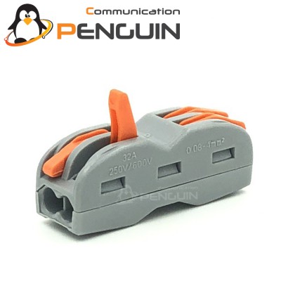 PCT-222 (SPL) Terminal ต่อตรงสายไฟ 2 ช่อง (0.08-4.0 mm²)