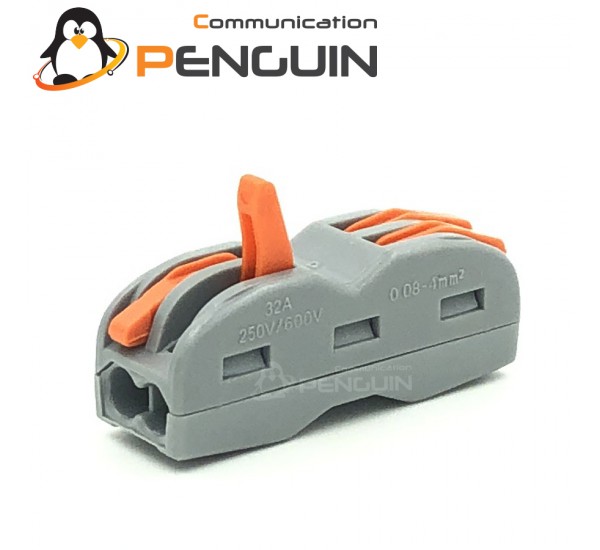 PCT-222 (SPL) Terminal ต่อตรงสายไฟ 2 ช่อง (0.08-4.0 mm²)