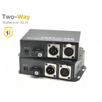 2-Way (XLR) Balanced Audio Fiber Optic Extender 1 ช่อง