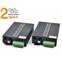 2-WAY Dry Contact Optical Converter 2 CH