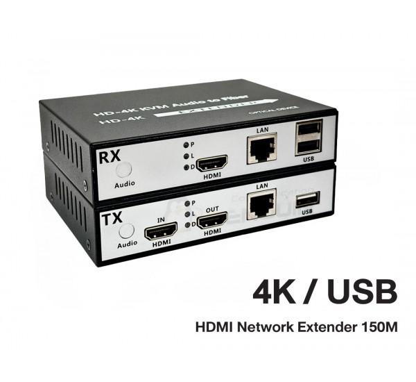4K HDMI USB Network Extender with  HDMI Loop Out 150 เมตร