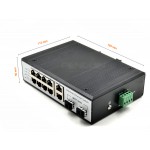 Full Gigabit Industrial Switch/Hub 10 Port (10/100/1000) + 2 SFP