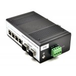 Full Gigabit Industrial PoE Switch 4 Port 2 SFP Uplink