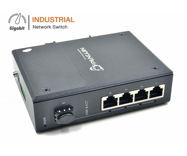 Gigabit Industrial Switch 4GE + 1SFP