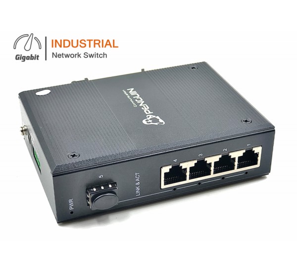 Gigabit Industrial Switch 4GE + 1SFP