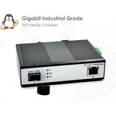 Gigabit Industrial SFP Converter (10/100/1000)