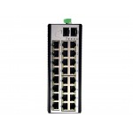 Gigabit Industrial Switch/Hub 24 Port + 2 SFP