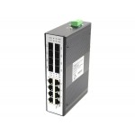 Gigabit Industrial Switch 8 GE + 8 SFP