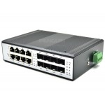 Gigabit Industrial Switch 8 GE + 8 SFP