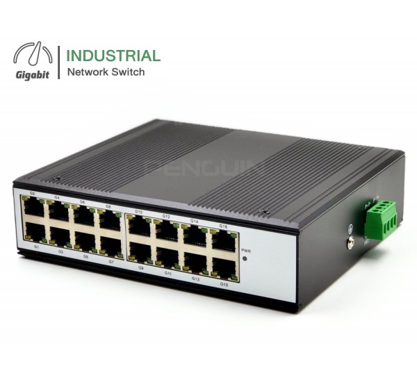 Full Gigabit Industrial Switch 16 Port