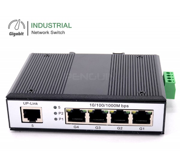 Gigabit Industrial Switch 5 port (10/100/1000)