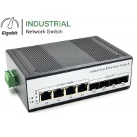 Gigabit Industrial Switch 4 GE + 4 SFP