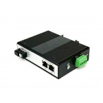 Gigabit Industrial Fiber Optic Transceiver 2 GE + 1 SC (20KM)