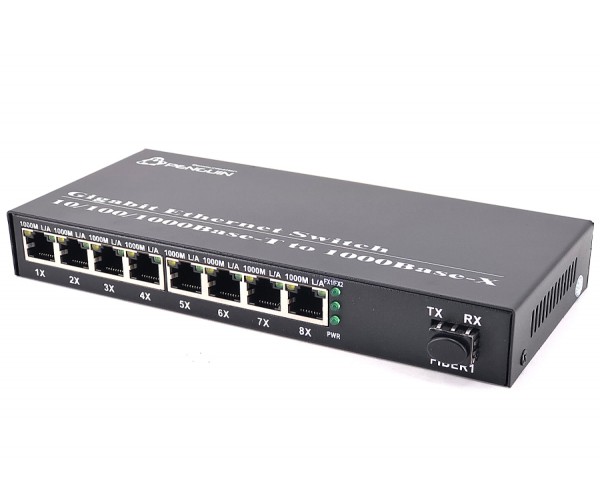 Full Gigabit Ethernet Switch 8GE+1SFP