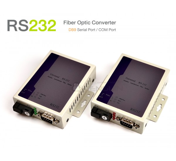 RS232 (DB9) TO Fiber Optic Converter
