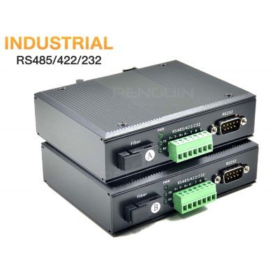 Industrial RS485/422/232 (3-in-1) Fiber Media Converter