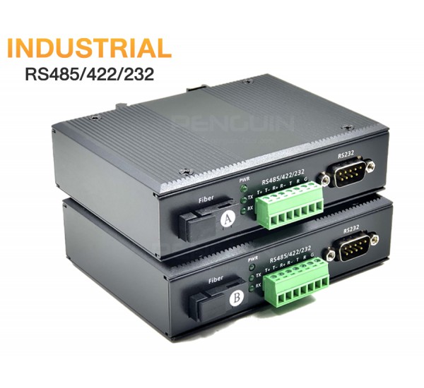 Industrial RS485/422/232 (3-in-1) Fiber Media Converter