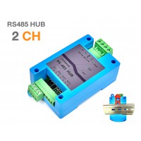 2 CH RS485 HUB (Industrial) ยึดรางปีกนก