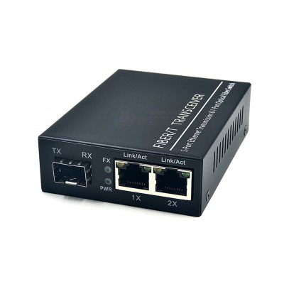 Gigabit Ethernet Switch 1 SFP + 2 GE Lan (10/100/1000)