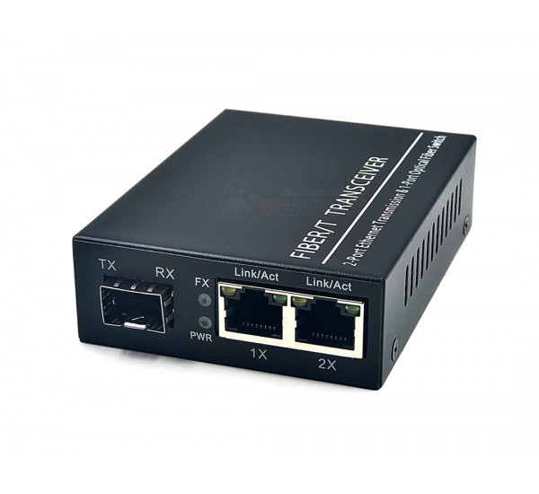 Gigabit Ethernet Switch 1 SFP + 2 GE Lan (10/100/1000)