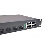 SFP Fiber Optic Switch 16 Port + 8 Gigabit Ethernet (Rack mount 1U)