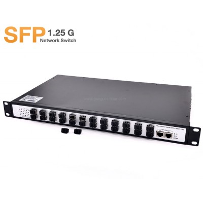 Gigabit SFP Fiber Switch 24 Port + 2 GE