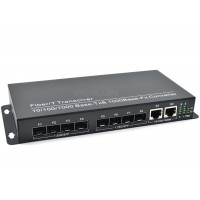 SFP Switch 8 Port (1.25G) + 2 Gigabit Ethernet Uplink