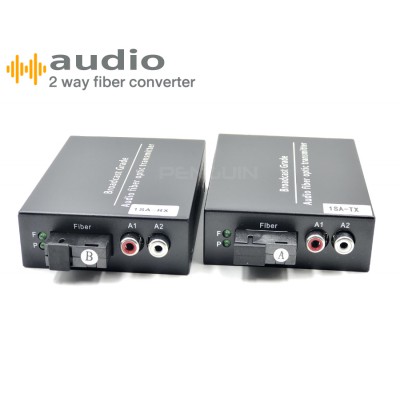 2-WAY AUDIO FIBER CONVERTER 1 CH (2x1)