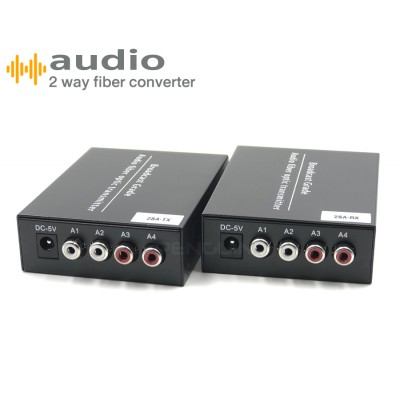 2-WAY AUDIO FIBER CONVERTER 2 CH (2x2)