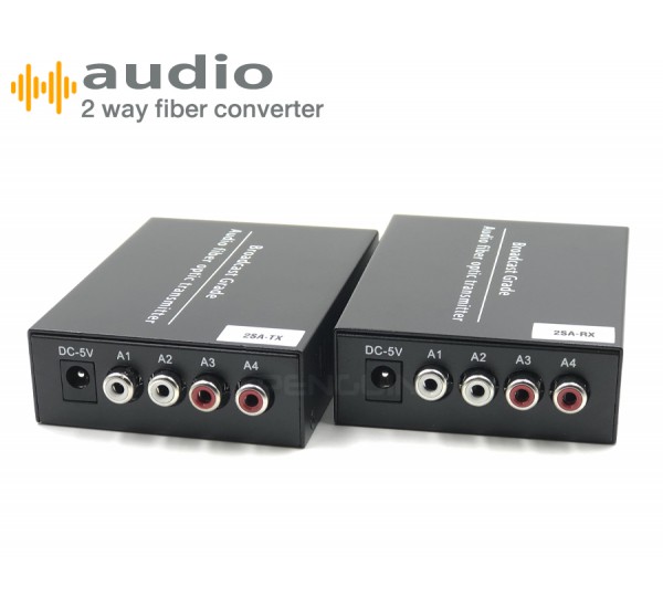 2-WAY AUDIO FIBER CONVERTER 2 CH (2x2)