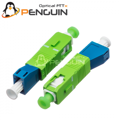 SC/APC (Male) to LC/UPC (Female) SM 9/125 Hybrid Adapter