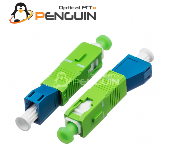 SC/APC (Male) to LC/UPC (Female) SM 9/125 Hybrid Adapter