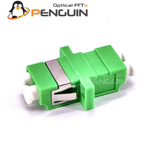 LC/APC Single mode Duplex Fiber Optic Adapter With Flange