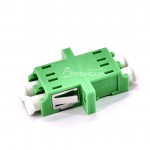 LC/APC Single mode Duplex Fiber Optic Adapter With Flange