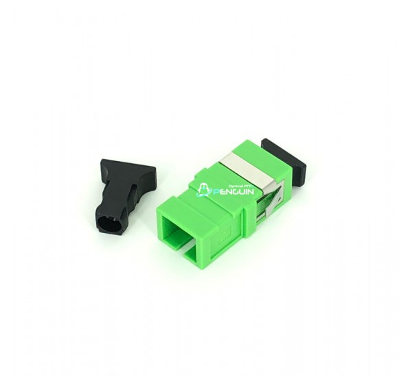 SC/APC ADAPTER SX-SM (Green no Flange)