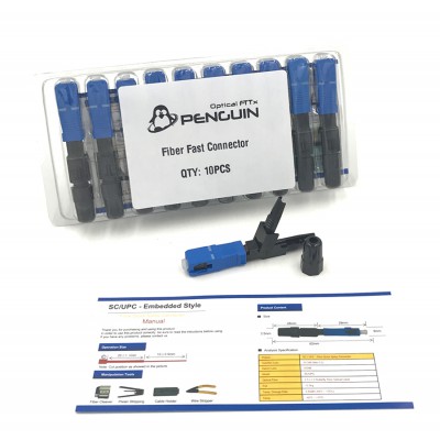 Fiber Optic Fast Connector SC/UPC รุ่น 601 (แพ็ค 10 หัว)