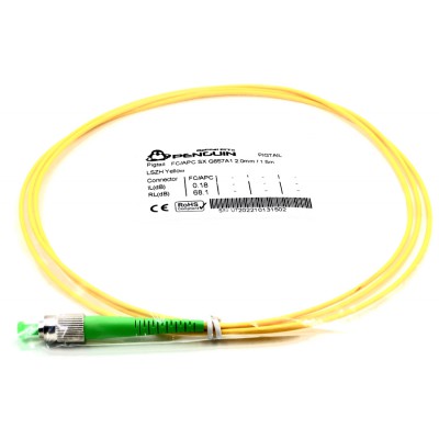 FC/APC Pigtail 2.0mm LSZH - 1.5 M