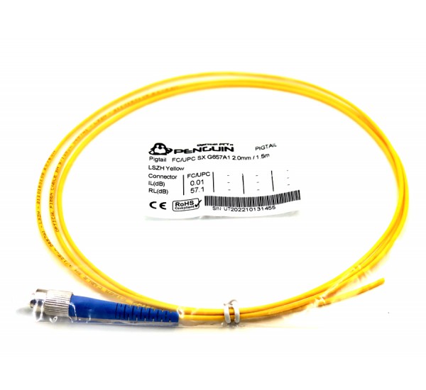 FC/UPC Pigtail 2.0mm LSZH - 1.5 M