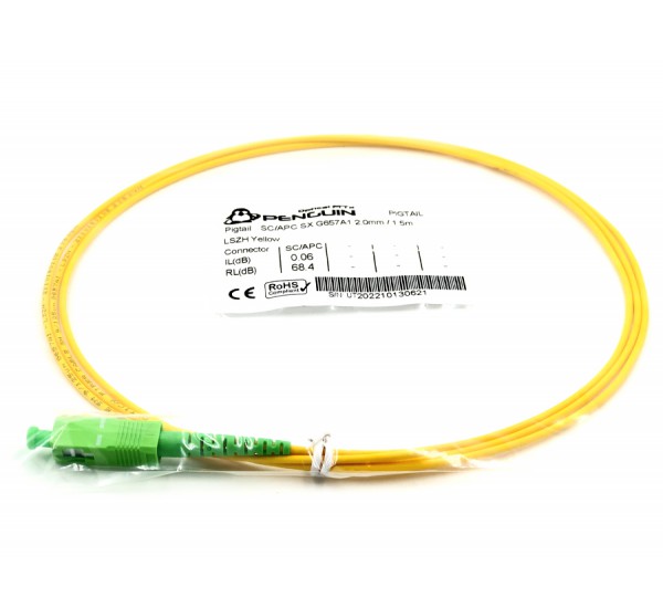 SC/APC Pigtail 2.0mm LSZH - 1.5 M