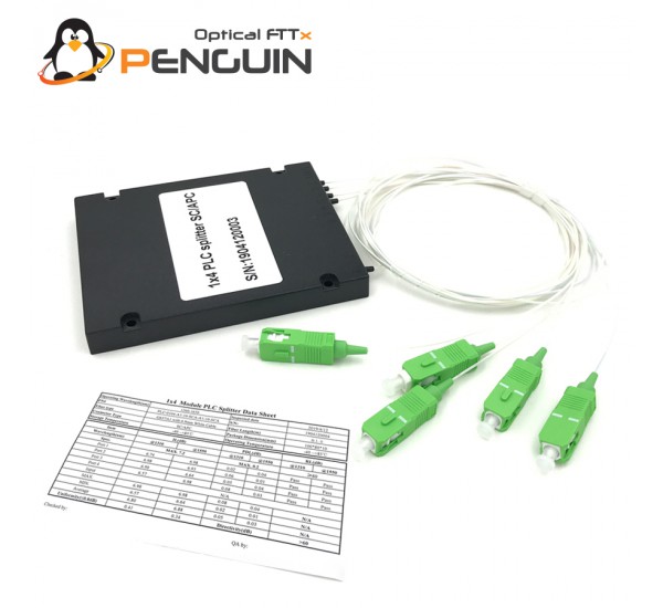 1X4 PLC SPLITTER SC/APC G.657A1 0.9mm