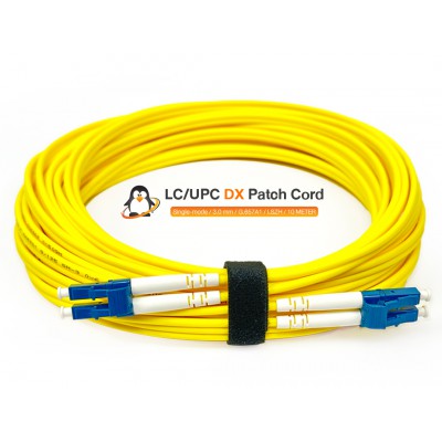 สายไฟเบอร์ออปติก Patch Cord LC/UPC Duplex 10 เมตร